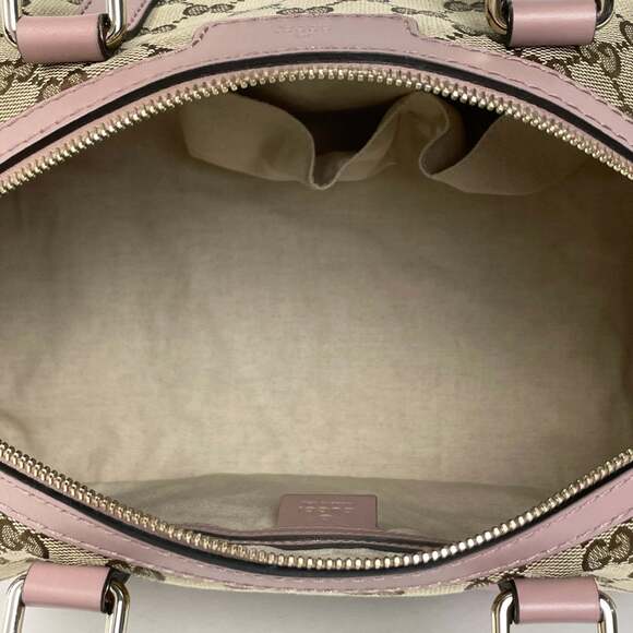 Gucci GG-patterned handbag, 2-way shoulder bag, Boston GG canvas, beige and p... - Picture 8 of 9